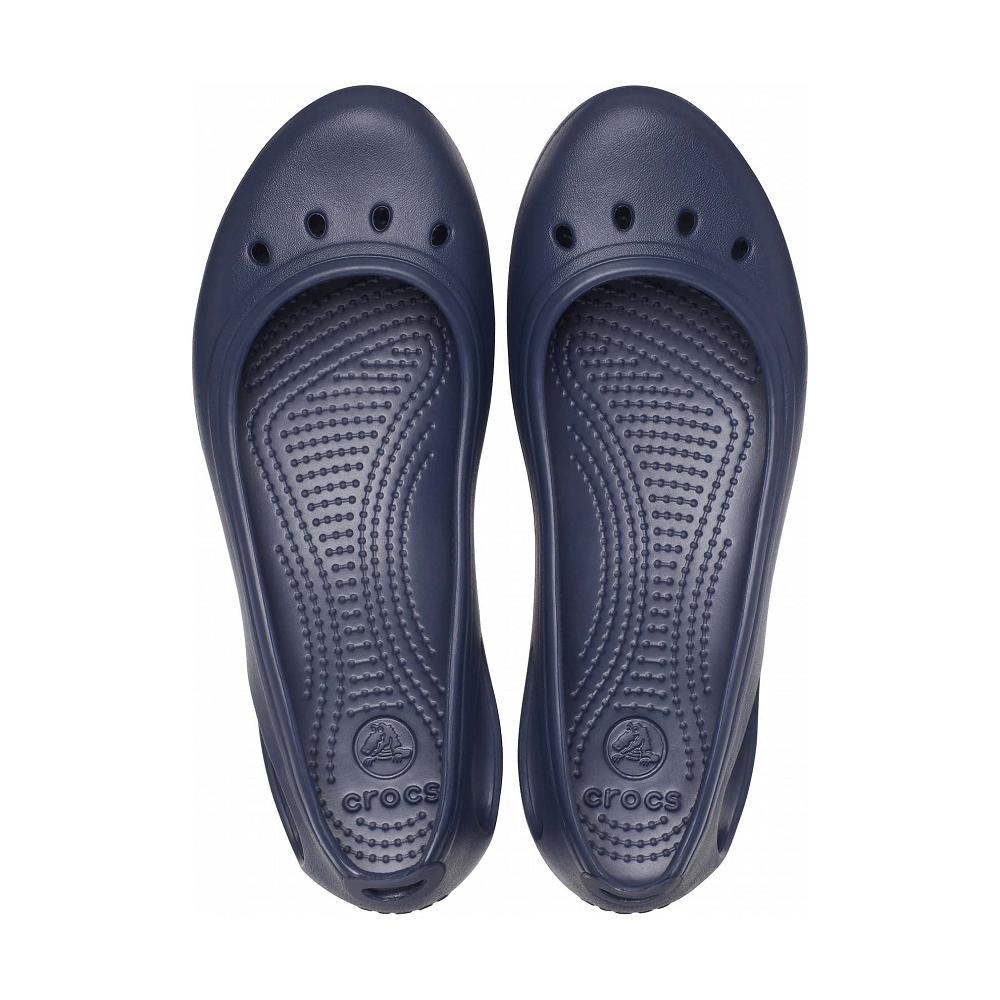 Navy Women's Crocs Kadee Flat Shoes | NZ 0173JPQJ
